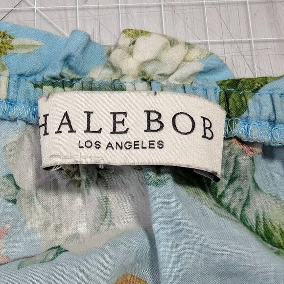 Hale Bob off-the shoulder cotton voile Orchid Top, estimate size Large - Picture 4 of 8